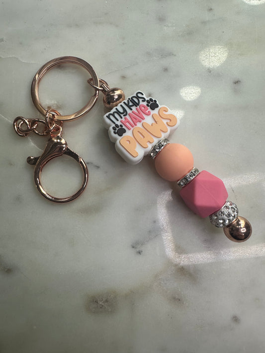 My Kids Have Paws Keychain